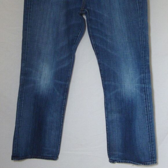Lucky Brand Jeans Relaxed Straight Blue Denim Soft - Picture 3 of 7